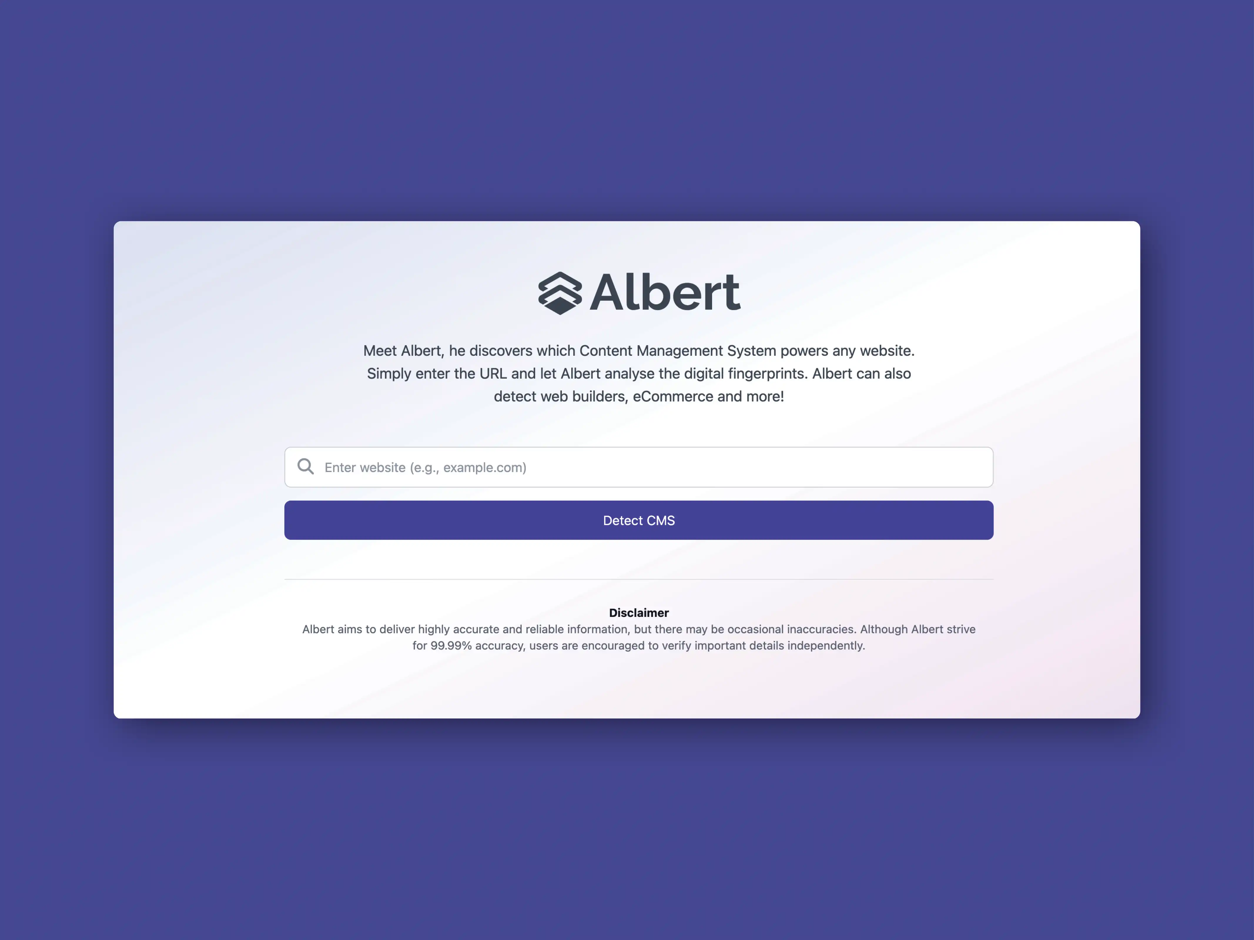 Loading Albert Images...